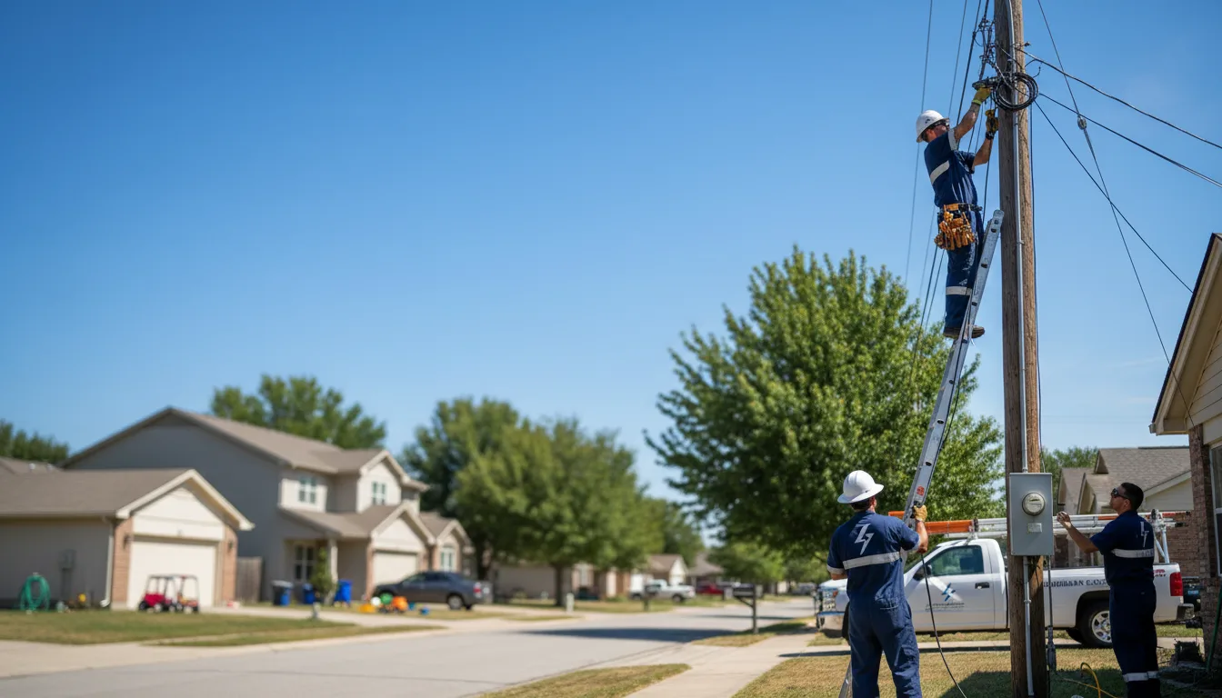 Residential electrician providing installation services in Sargeant, MN
